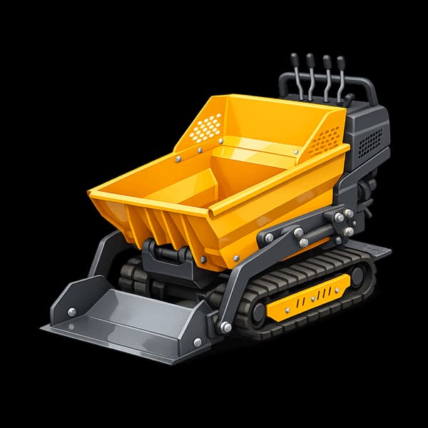 Mini dumper thermique - brouette à chenilles