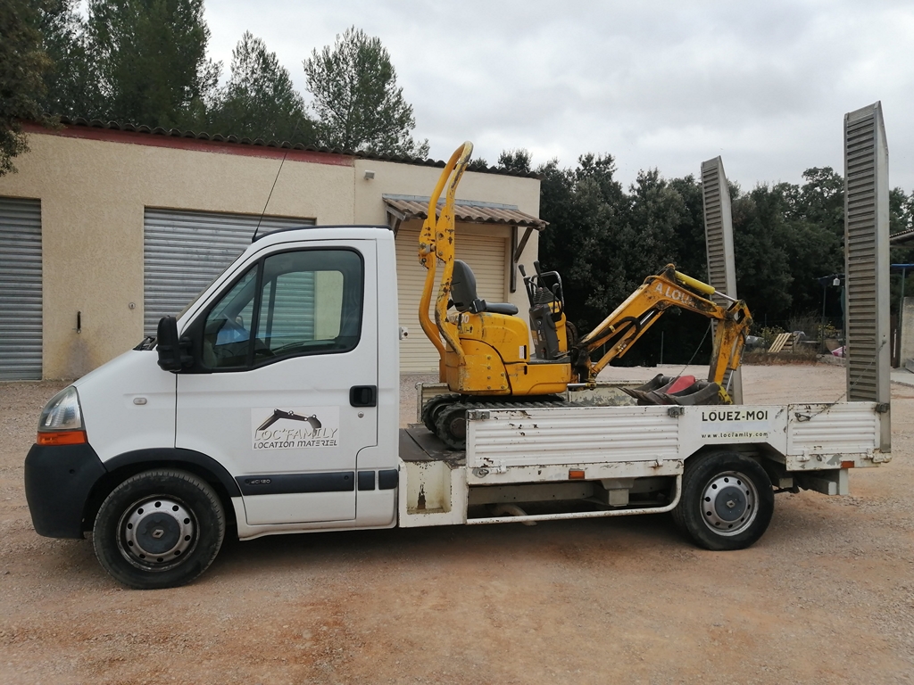 Pack Camion plateau + Mini Pelle 1Tonne